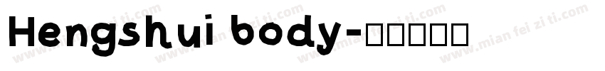 Hengshui body字体转换